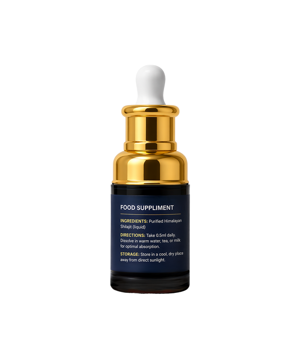 Pure Himalayan Shilajit Liquid Drops