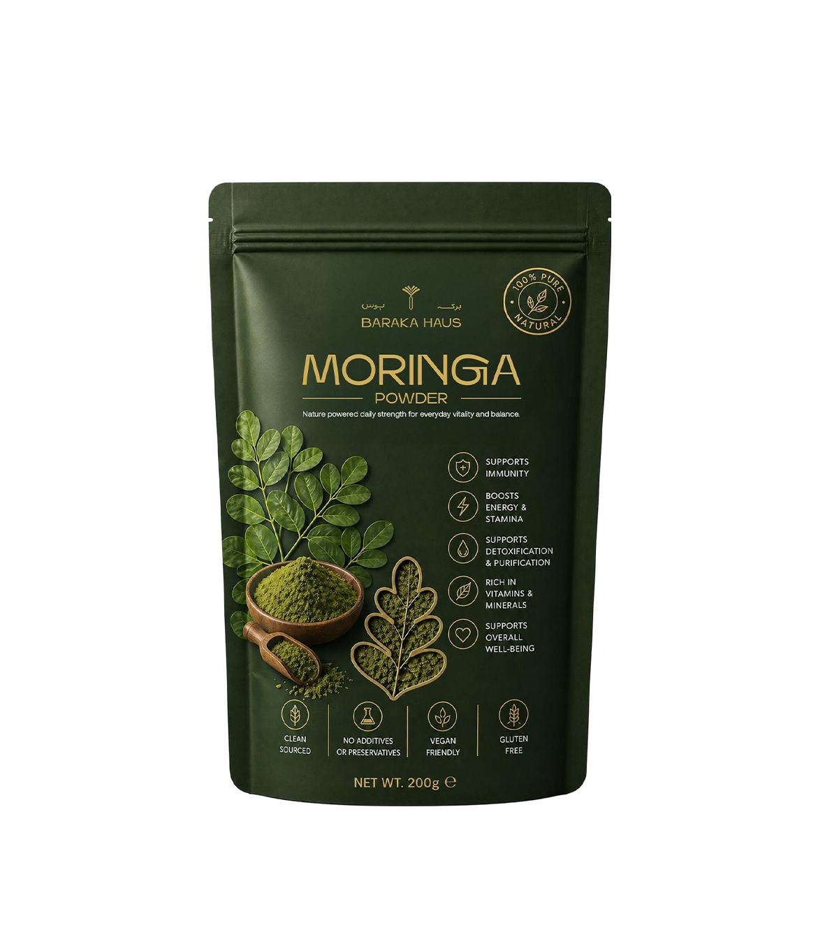 Organic Moringa Leaf Powder